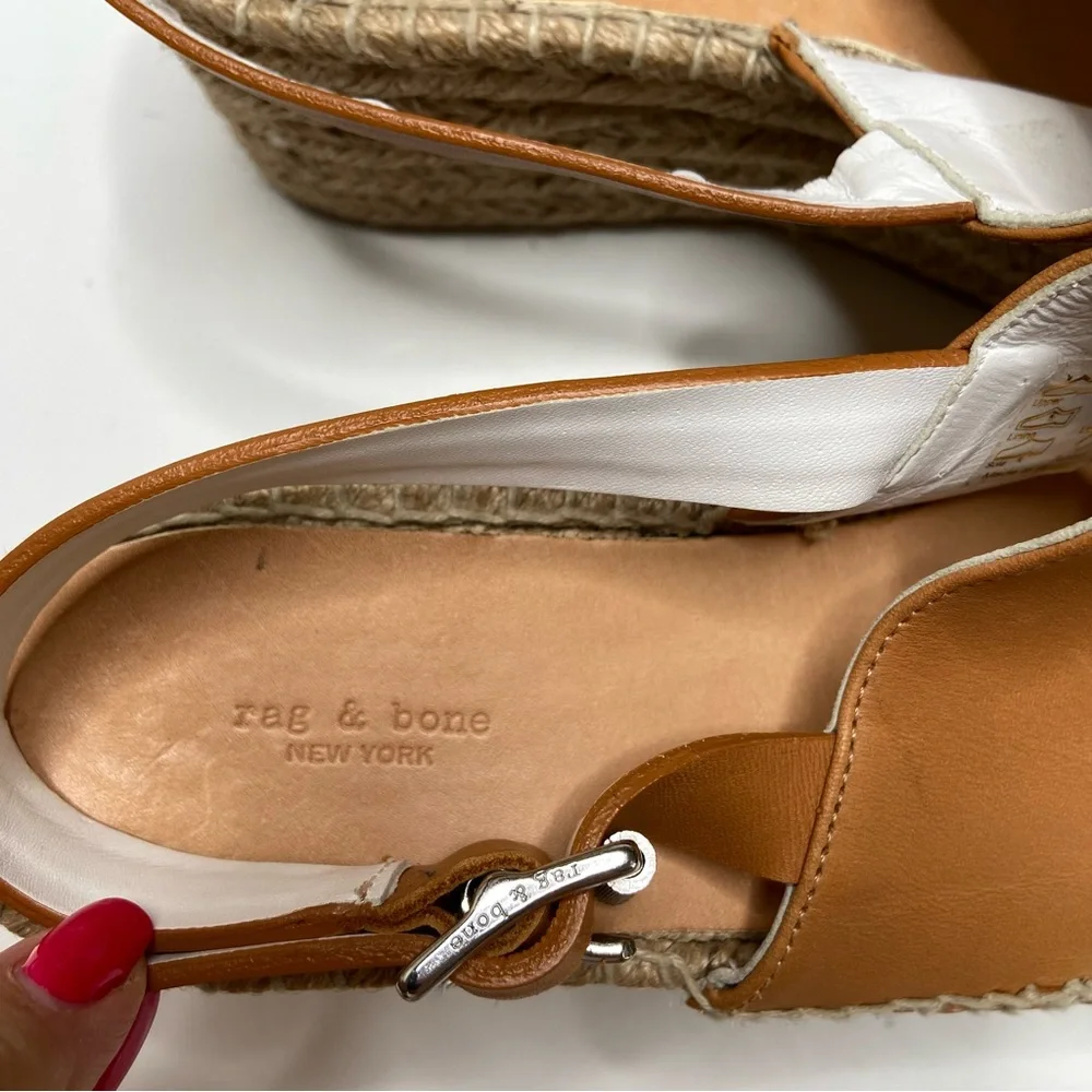 Rag & Bone Edie 3 Inch Wedge Espadrille Size 38